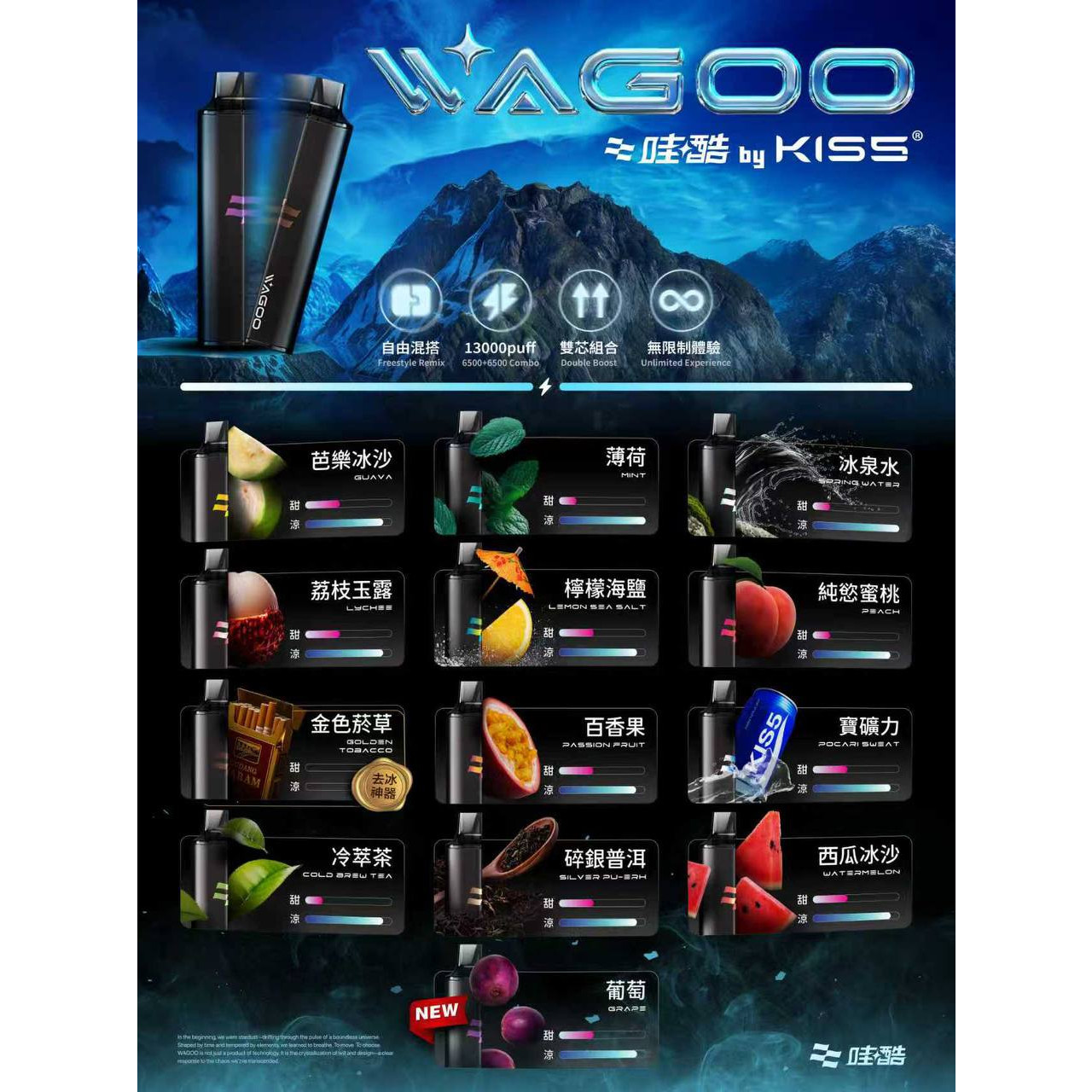WAGOO x KISS拋棄式｜6500口